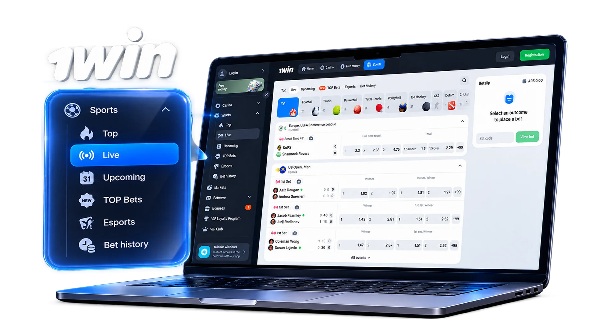 1win betting with high odds in Malaysia.